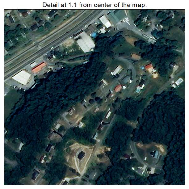Weber City, Virginia aerial imagery detail