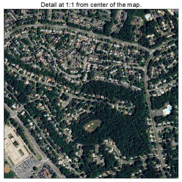 West Springfield, Virginia aerial imagery detail