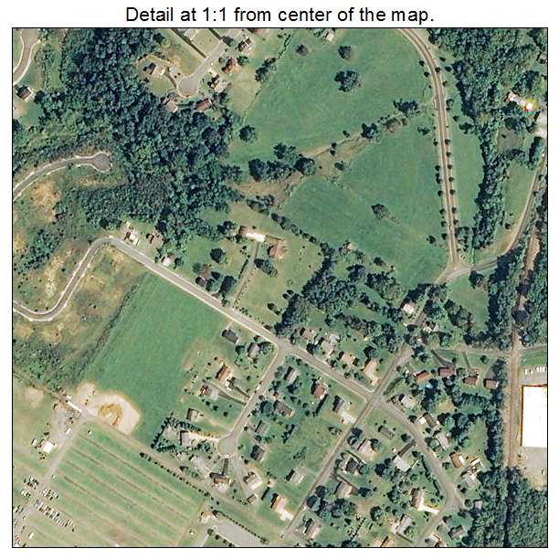 Woodstock, Virginia aerial imagery detail
