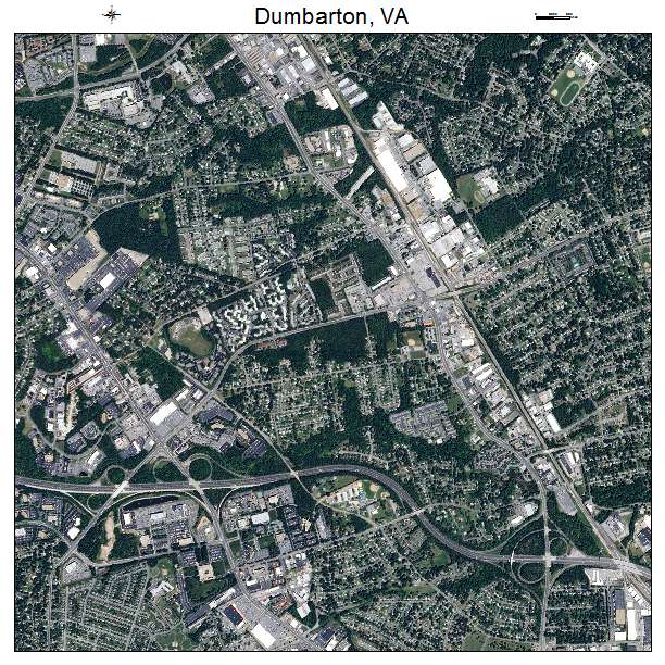 Dumbarton, VA air photo map