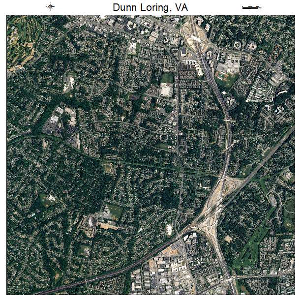 Dunn Loring, VA air photo map