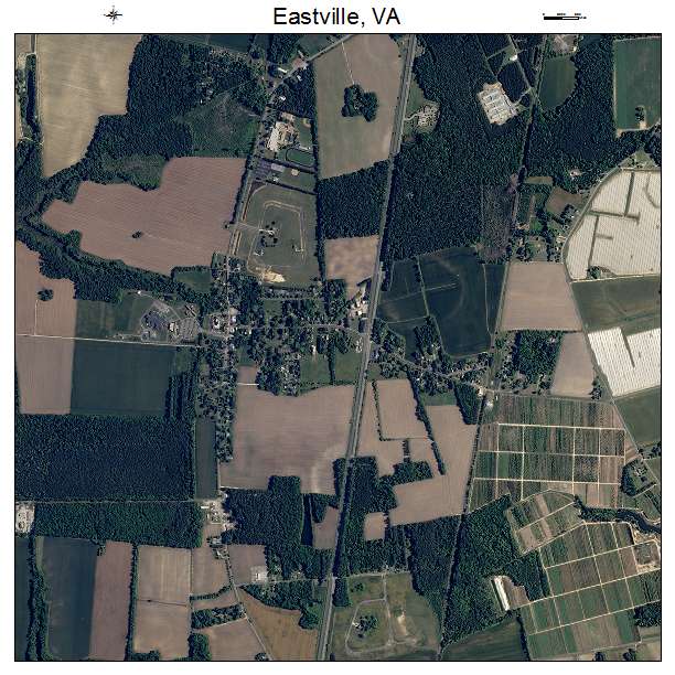 Eastville, VA air photo map