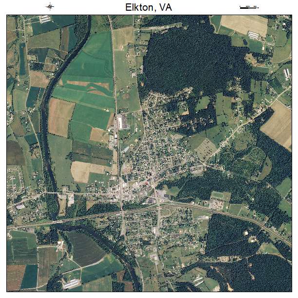 Elkton, VA air photo map