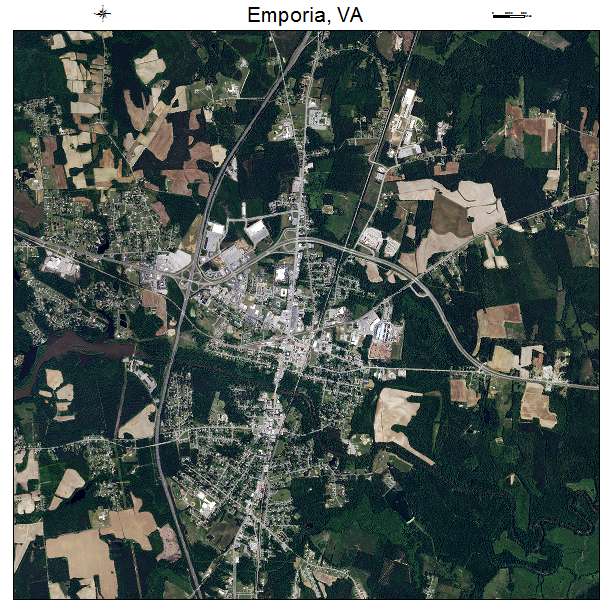 Emporia, VA air photo map