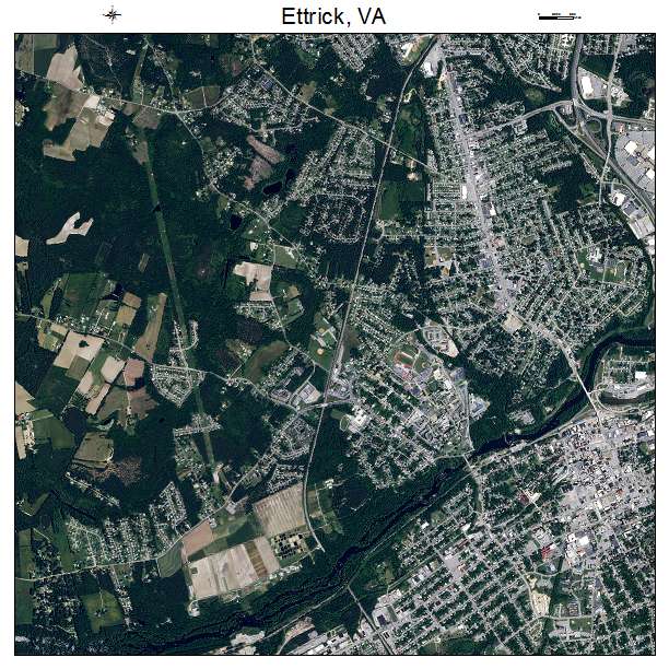 Ettrick, VA air photo map