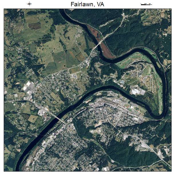 Fairlawn, VA air photo map