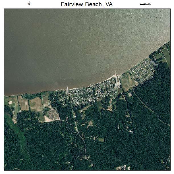 Fairview Beach, VA air photo map