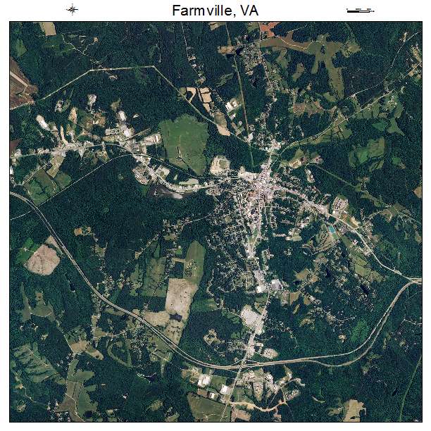Farmville, VA air photo map