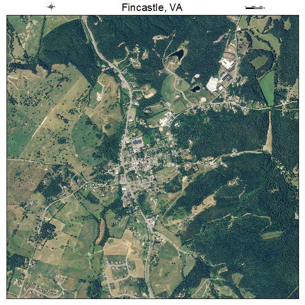 Fincastle, VA air photo map