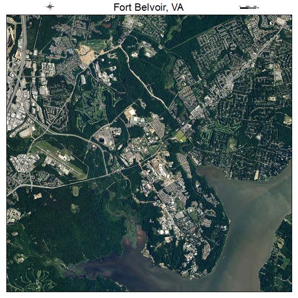 Fort Belvoir, VA air photo map