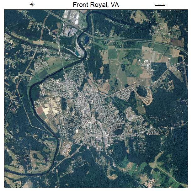 Front Royal, VA air photo map