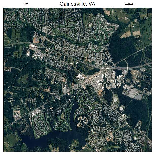 Gainesville, VA air photo map