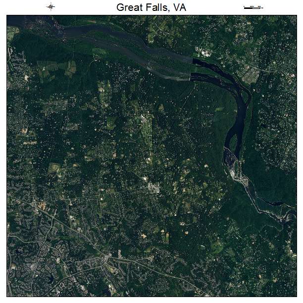 Great Falls, VA air photo map