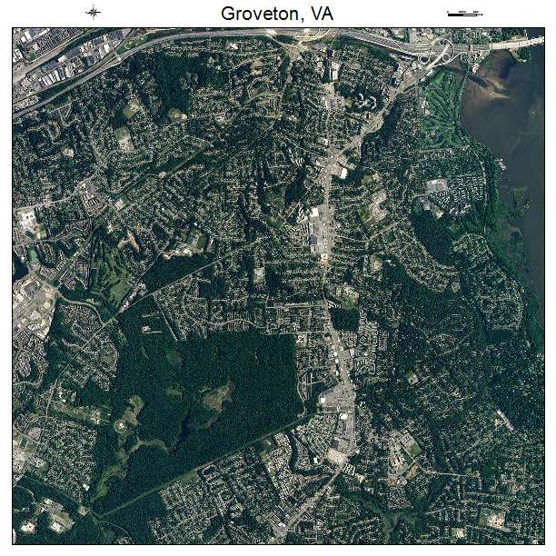Groveton, VA air photo map