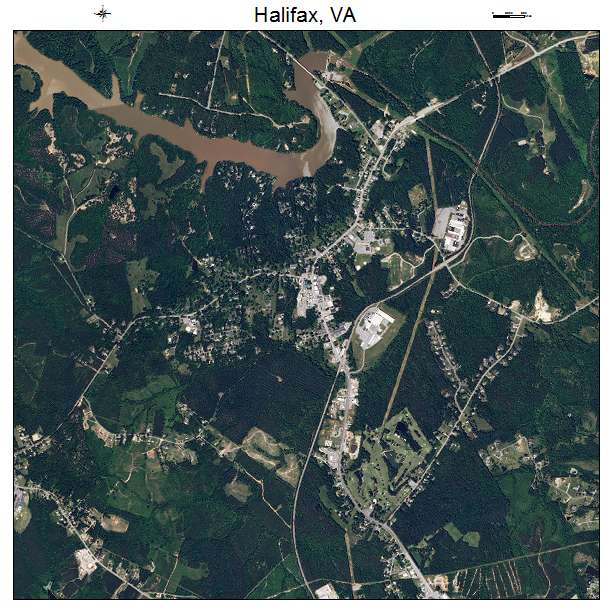 Halifax, VA air photo map