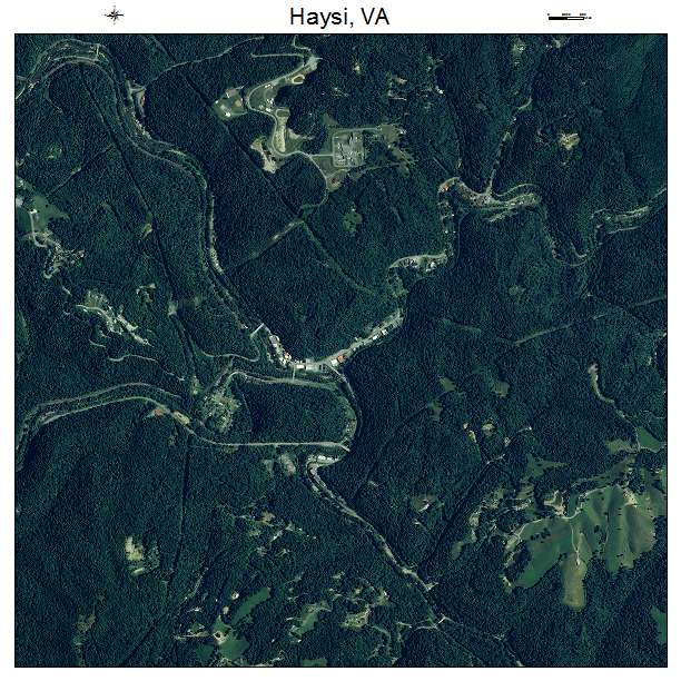 Haysi, VA air photo map