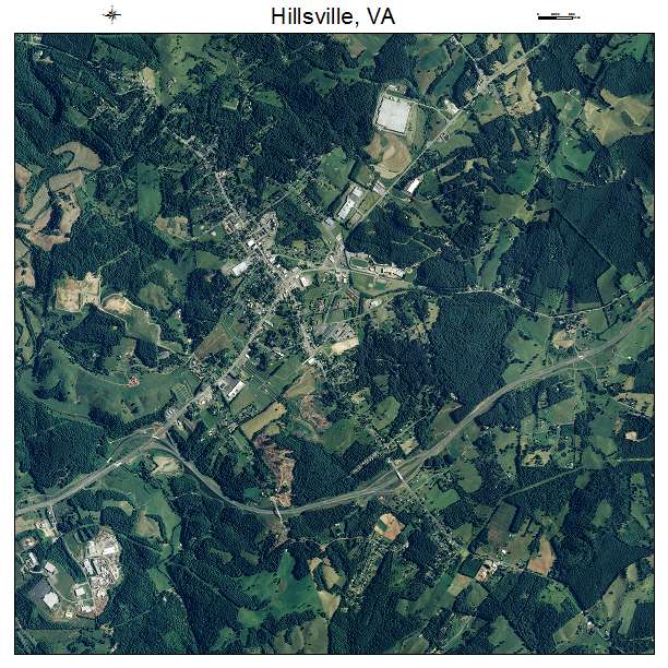 Hillsville, VA air photo map
