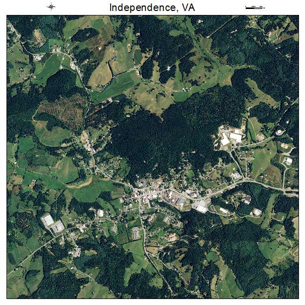 Independence, VA air photo map