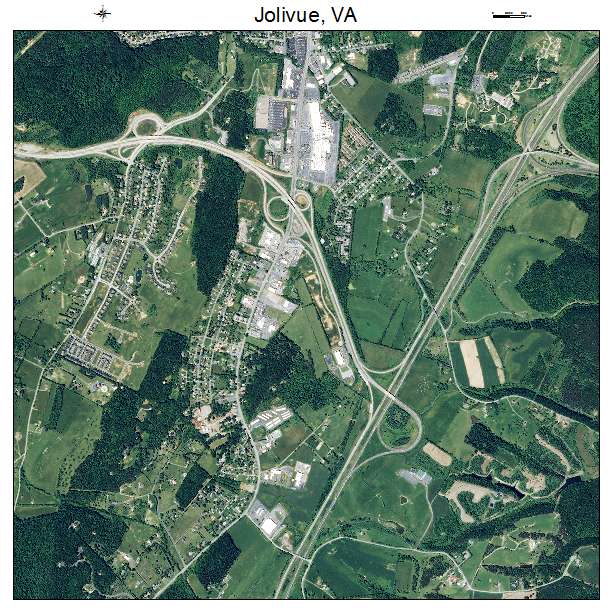 Jolivue, VA air photo map