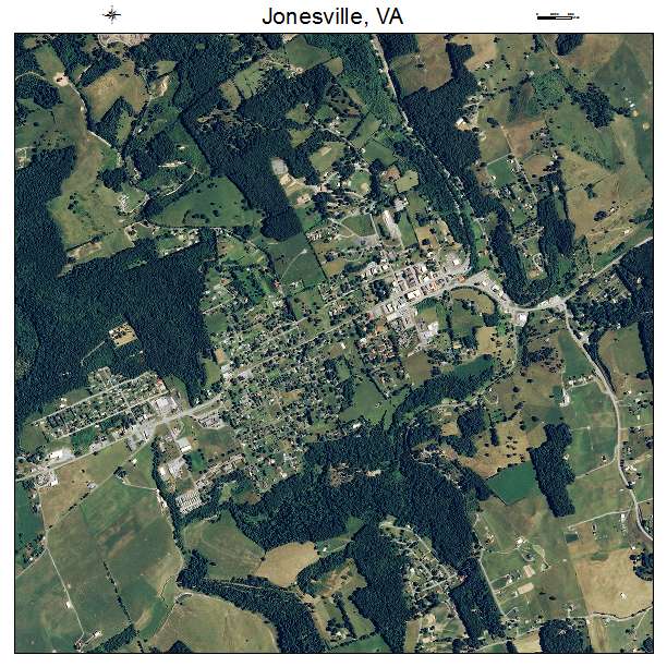Jonesville, VA air photo map