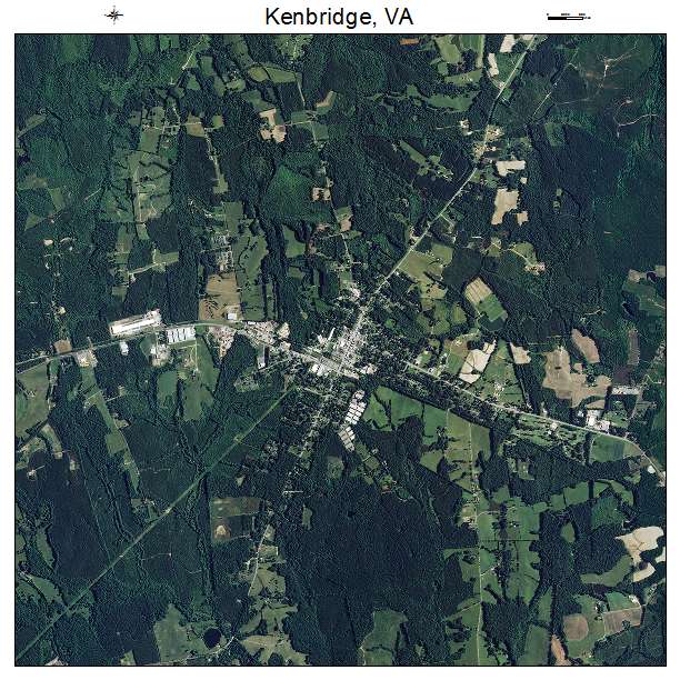 Kenbridge, VA air photo map