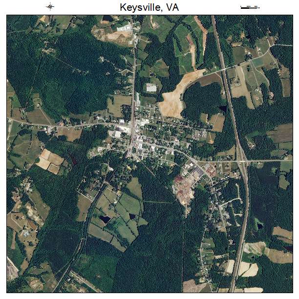Keysville, VA air photo map