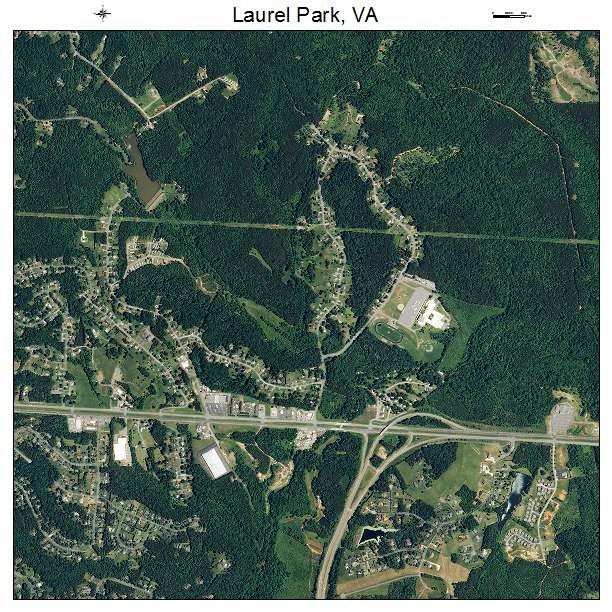 Laurel Park, VA air photo map