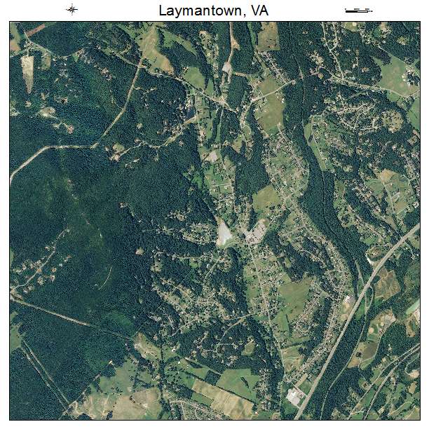 Laymantown, VA air photo map