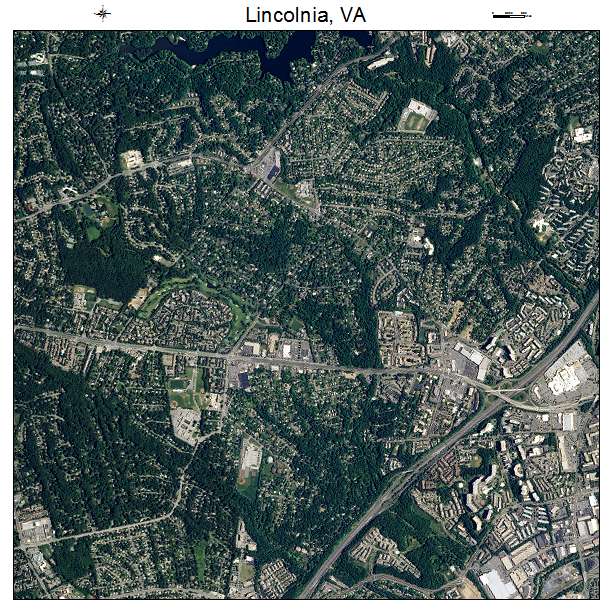 Lincolnia, VA air photo map