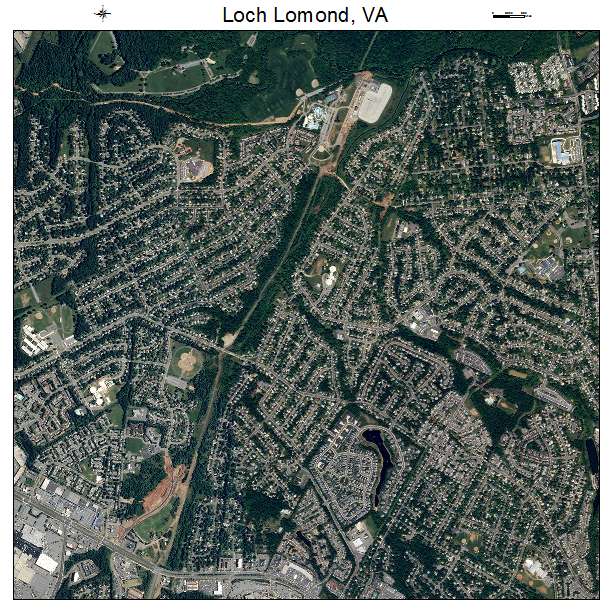 Loch Lomond, VA air photo map