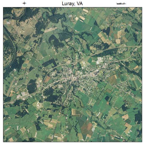 Luray, VA air photo map