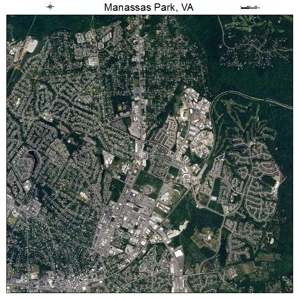 Manassas Park, VA air photo map