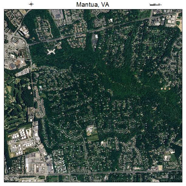 Mantua, VA air photo map