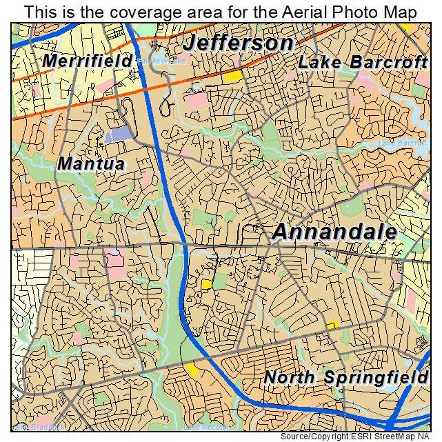 Annandale, VA location map 