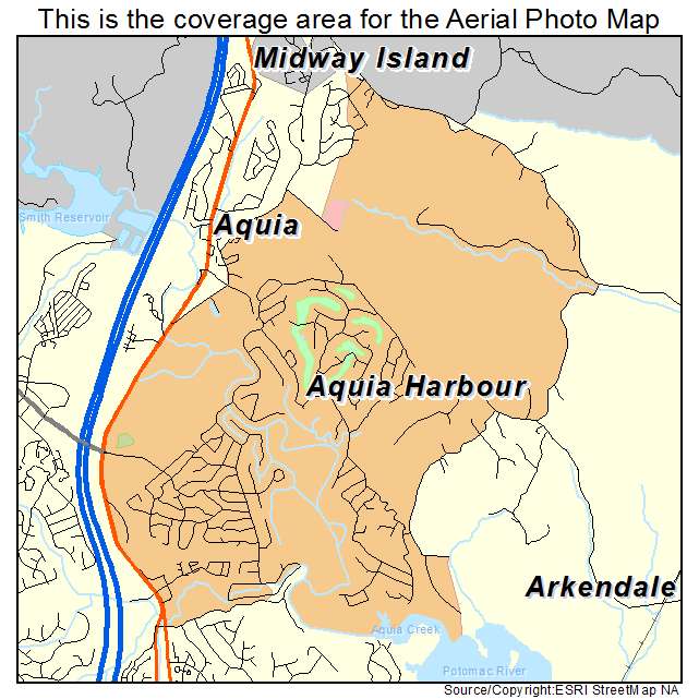 Aquia Harbour, VA location map 