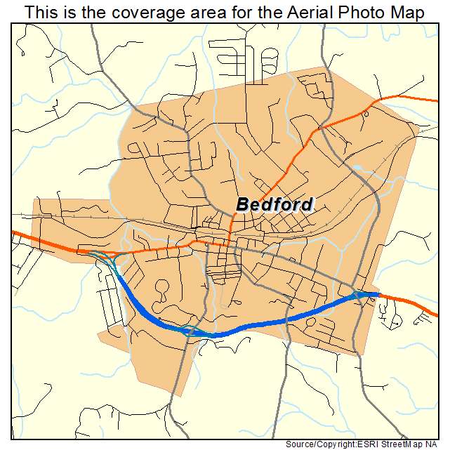 Bedford, VA location map 