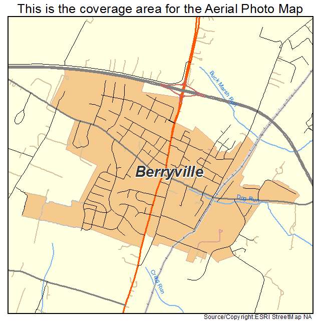 Berryville, VA location map 