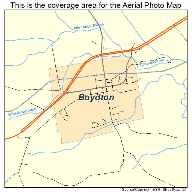 Boydton, VA location map 