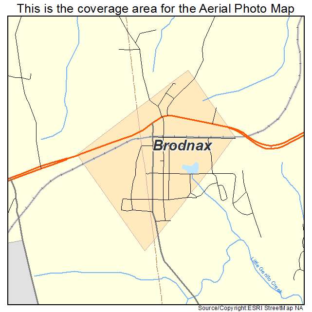 Brodnax, VA location map 