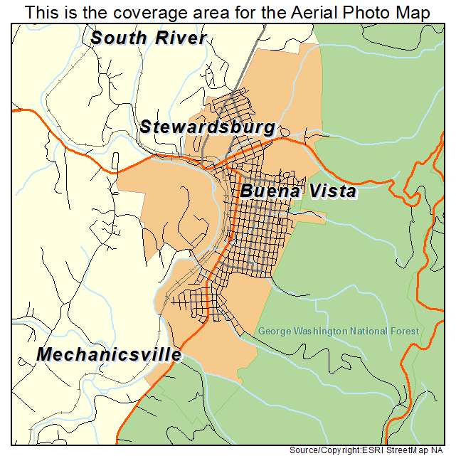Buena Vista, VA location map 