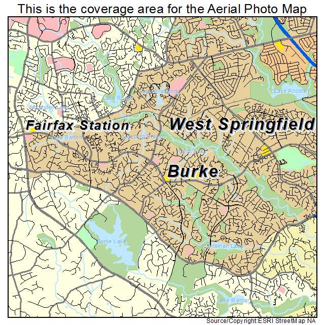 Burke, VA location map 