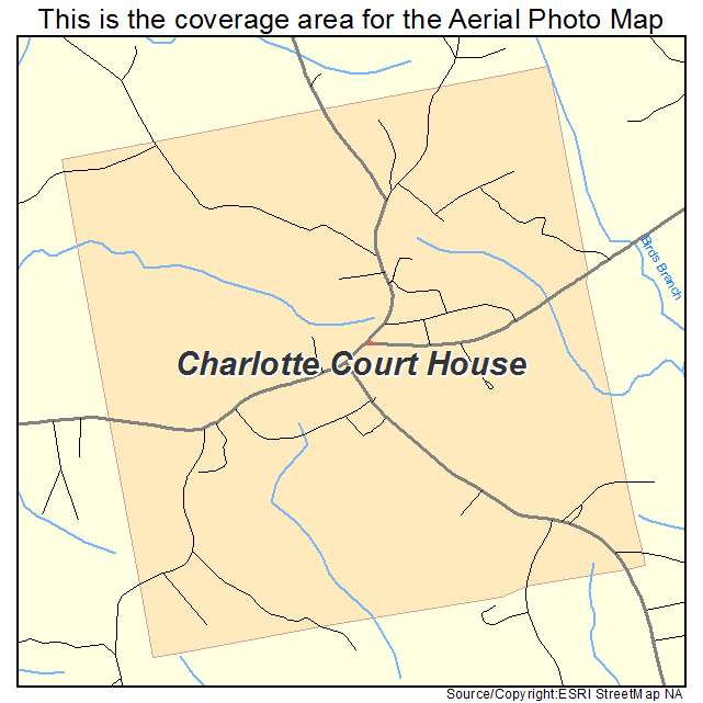 Charlotte Court House, VA location map 