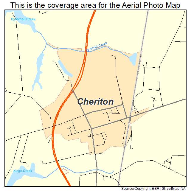 Cheriton, VA location map 