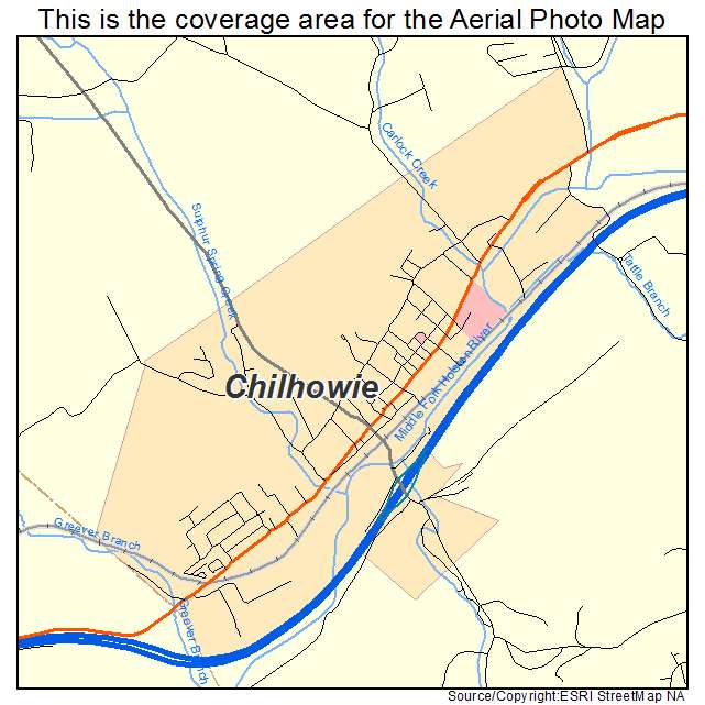 Chilhowie, VA location map 