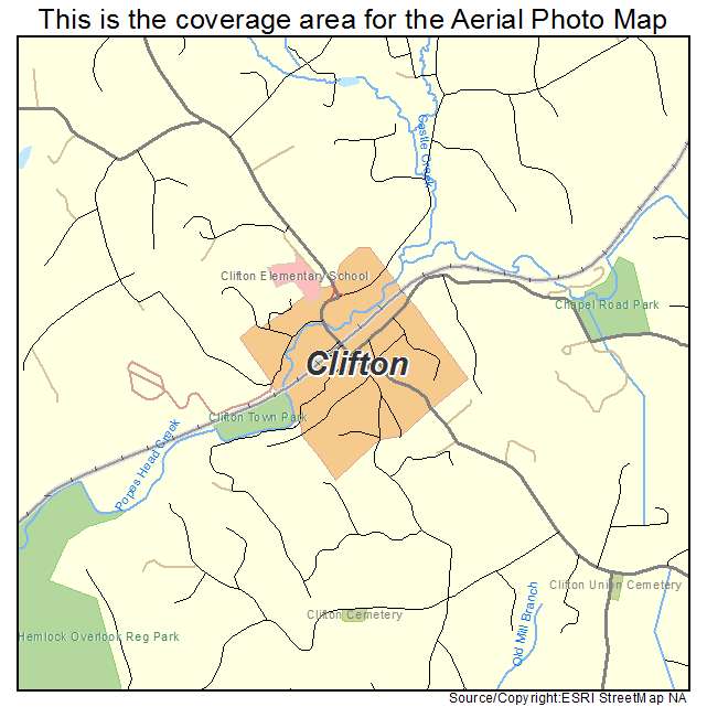 Clifton, VA location map 