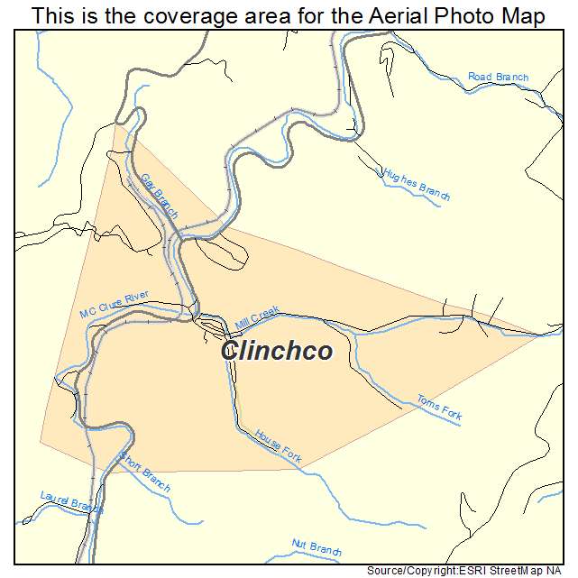 Clinchco, VA location map 