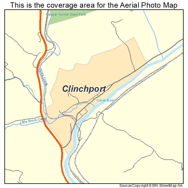 Clinchport, VA location map 