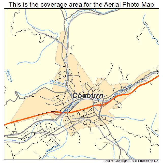 Coeburn, VA location map 