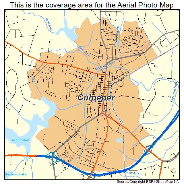 Culpeper, VA location map 