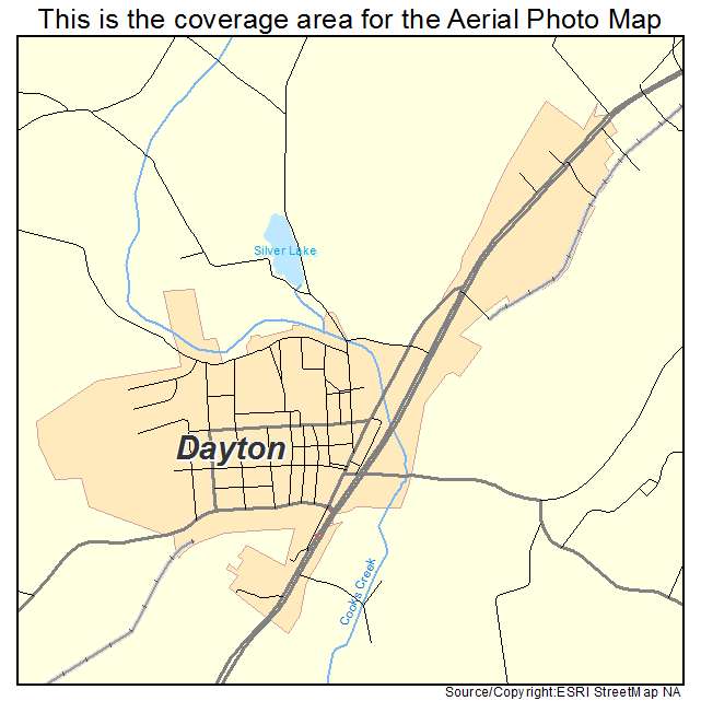 Dayton, VA location map 